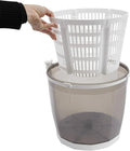 Generic 2-in-1-handwaschmaschine, Mobile vaskemaskiner, Bærbar 21- 1 hånd vaskemaskine - håndkraft-drevet, ikke-elektrisk vaskemaskine, Hvid, 1 v