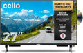Cello C2725WSF 1080p, Bærbare TV'er, 27 'Smart 12V Traveller TV, DVD, 230V, WebOS, Freeview Play, Pitch Sound, Sort, 2725W, 27 ', 12V