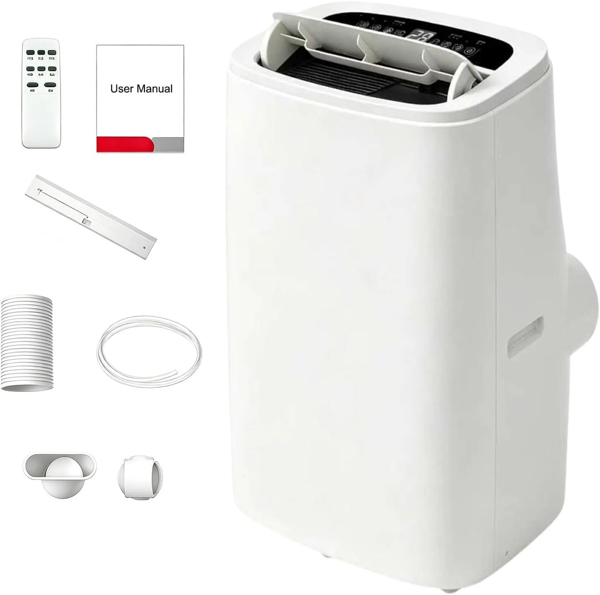 Xenmekrx, Mobile klimaanlæg, Smart aircondition med digital skærm og timer, Sort, 230V, 12000BTU, 14000BTU, 18000BTU
