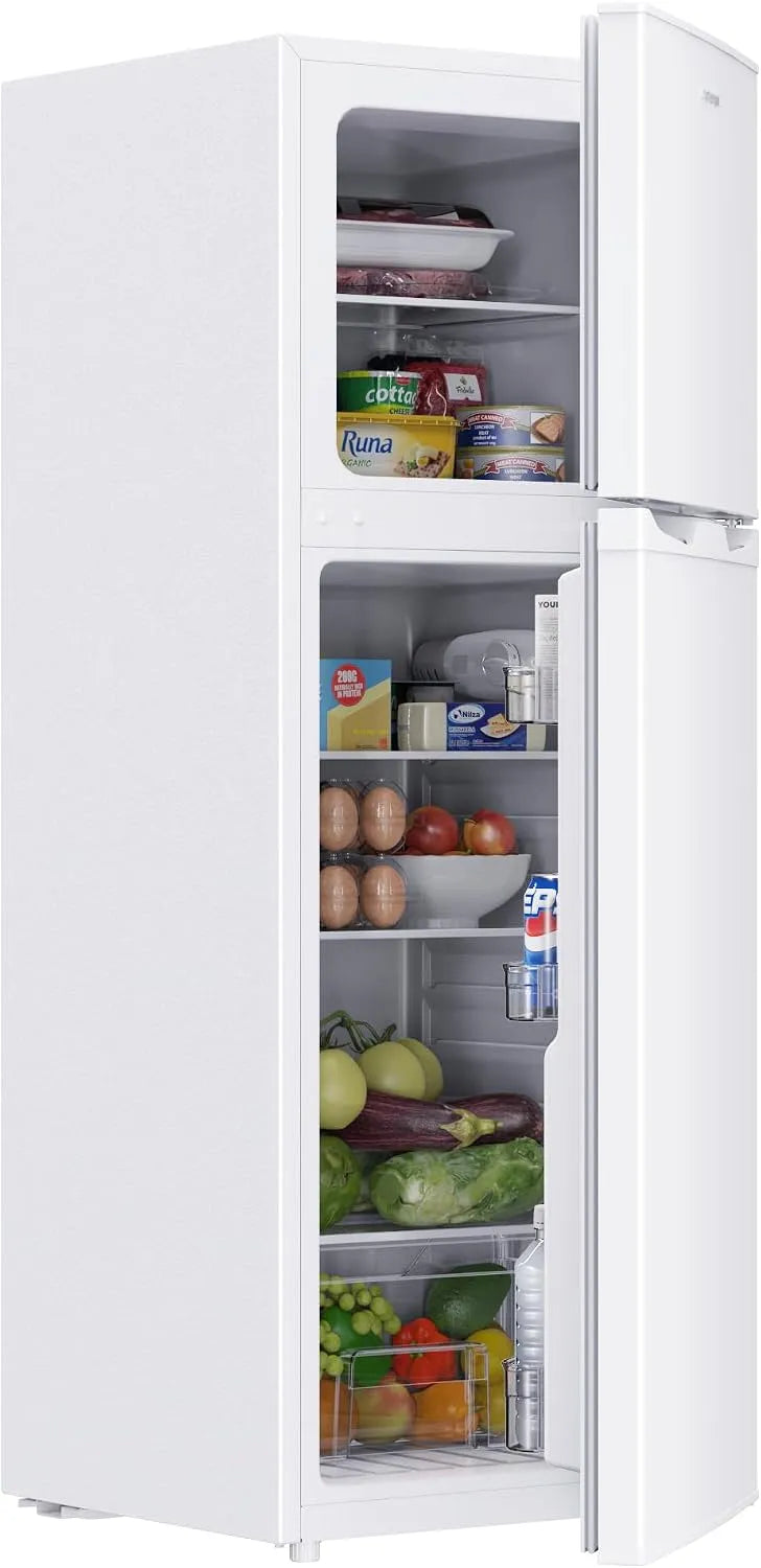 Upstreman, Køle-/fryseskabe, 132L Frysekøleskab med fryser, Hvid, 132L, 98 l, 34 l, 169 kW