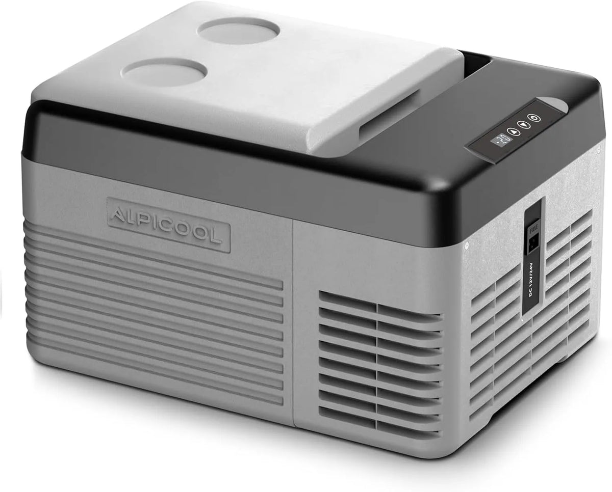 Alpicool 12/24V, Køleskabe, CL9 9 L Bærbar kompressor køleboks 12 / 24V -20 ° C til 20 ° C, Sort, 24V, 9 L, 11 v, 240 V