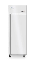 HENDI 730x845x, Køleskabe, 15kg fryser, enkeltdør, på hjul, 18 til -22 ° C, Automatisk optøningssystem, Sølv, 15kg, 600L, 230V, 500W