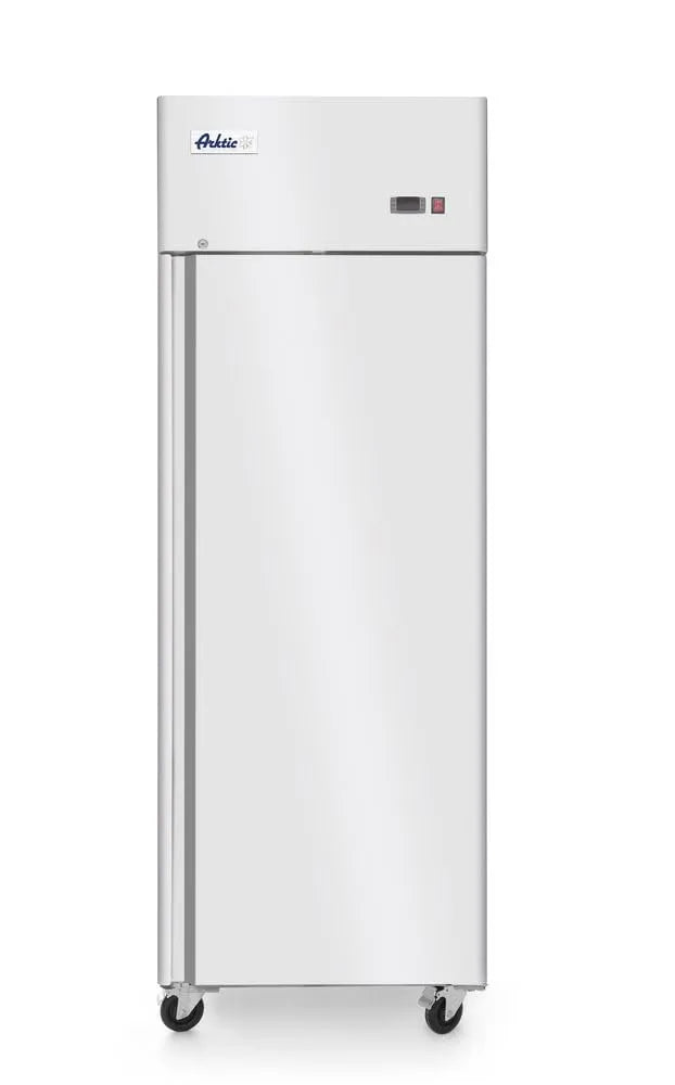 HENDI 730x845x, Køleskabe, 15kg fryser, enkeltdør, på hjul, 18 til -22 ° C, Automatisk optøningssystem, Sølv, 15kg, 600L, 230V, 500W