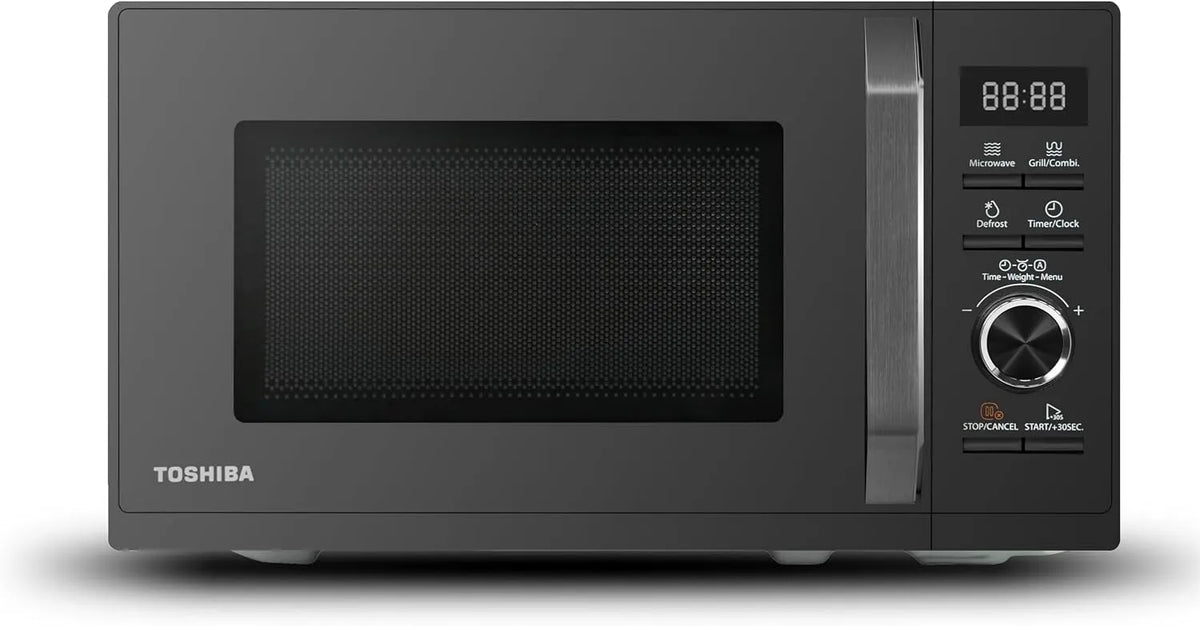 TOSHIBA 3-in-1 MW3-AG20PE, Multifunktionelle mikrobølgeovne, MW3- AG20PE (BK) Mikrobølgeovn med Grill 20L 3- in-1 Mikrobølgeovn Ovn, Chief, Sort
