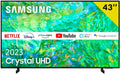 Samsung CU8000, TV'er, Series 8 Crystal UHD 109, 2 cm (43 inches) 4K Ultra HD Smart TV, WLAN, sort, 109, 2 cm, 43 inch, 4K, 109 cm