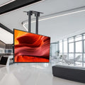 GTHTUHFD, Væg- og loftbeslag, Elektrisk tv-lift stativ - højdejusterbar dobbelt-bar tv-mount til en skærm, Sort, 1, 69 mm, 60 kg, 15 g, 250 cm