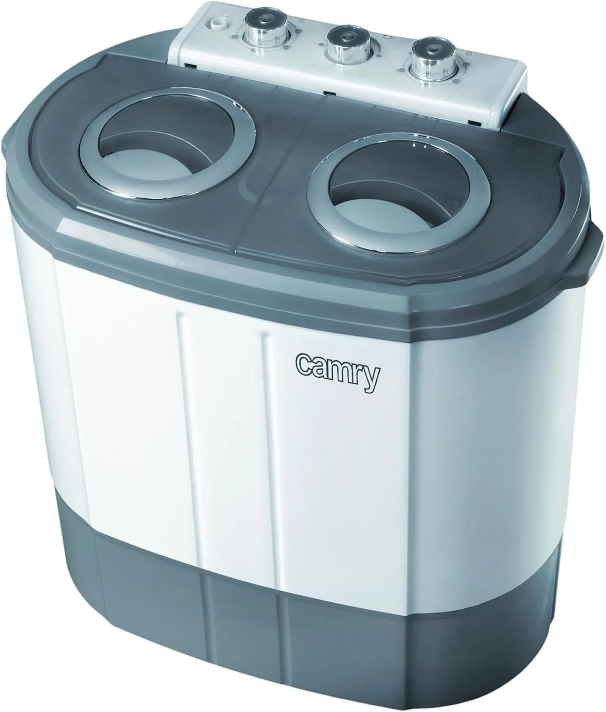 CAMRY CR8052, Hoved- og pluksalat og salatplanter, Mini vaskemaskine 3 kg med salat spinning / 60 cm / Ideel til små vasketøj og, Hvid, 3 kg