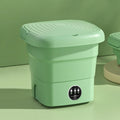 ROCKYMO, Mobile vaskemaskiner, Multifunktionel foldbar vaskemaskine, mini bærbar dehydreringsmaskine, Grøn, 220 V, 50 Hz, 4, 5 l, 36 W