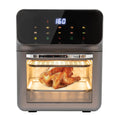 ZNLLQZN, Miniovne, 13L bageovn Pizzaovn 1350W elektrisk ovn med LCD touchscreen, Sort / sølv, 13L, 1350W, 3, 43 g, 240V