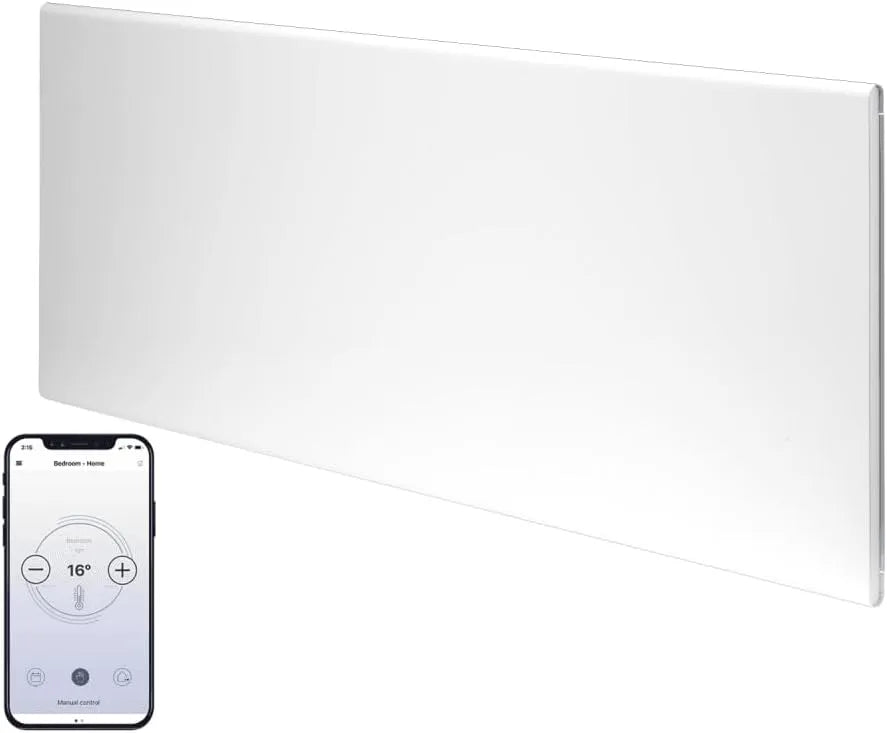 ADAX IP24C, Varmeelementer, Neo H Elektrisk varmevægsamling - Konvektorvarme Elektrisk intelligent Wifi, Hvid, 1000W, 330mm, 87 mm, 210 mm