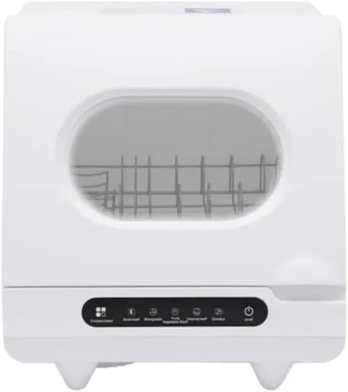 KJUEQ, Bordopvaskemaskiner, Smart bordopvaskemaskine, 2-6 sæder, værktøjsløs installation, bærbar, Hvid, 12 v