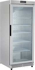 METRO Professional GRE6600SG, Fryseskabe, METRO Professionel glasdør køleskab, 380 L, 5 indlæg, LED belysning, med lås, 2, Sølv, 40 kg