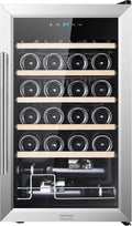 Cecotec, Drikkevarekøleskabe, drikkekollaps - 24 flasker Bolero GrandSommelier 2450 Inox Compressor. Justerbar, Sølv, 45 dB