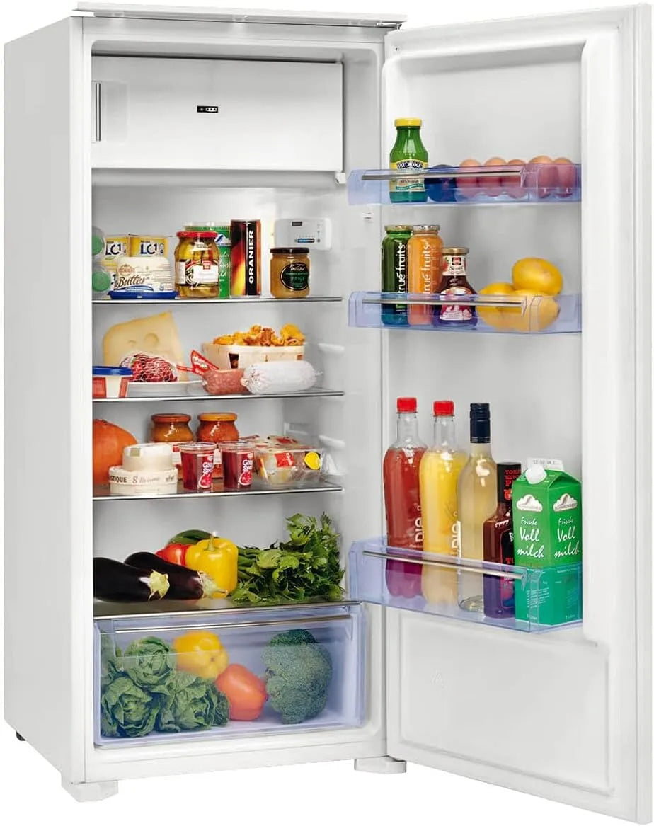 Oranier EKS223, Fryseskabe, bygning i køleskab med fryser, Hvid, 123 cm, 2 W, 167 l, 4 g