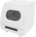 SAUADY, Bordopvaskemaskiner, Bærbar opvaskemaskine Brugte opvaskemaskine til rengøring af tallerkener Kopper, Hvid, 38CM, 14, 96 inch, 800W