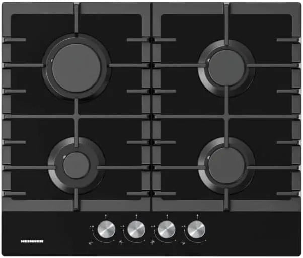 HEINNER HBH-M421IRFGBK, Elektriske varmekedler, HBH- build- in gas kogetop field - 4 kogezoner, elektrisk tænding, gas, Sort