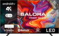 SALORA 55-Zoll SMART55TV, TV'er, 55-tommer TV - 4K UHD, Android TV, Dolby Audio, Google Chromecast, Smart TV med, Sort, 4K, 3840 x 2160, Full HD
