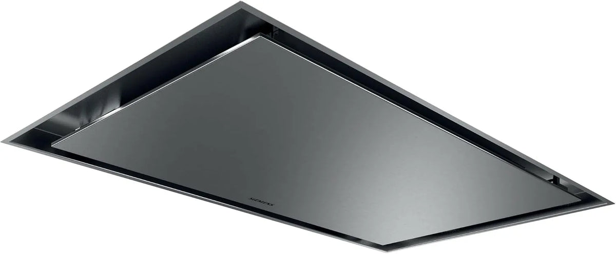 Siemens iQ500 LR97CAQ50, Integrerede kvartssmykker, Smart building- i loft ventilator 90 cm rustfrit stål, Sølv, 90 cm, 50 L, 299 mm, 888 mm