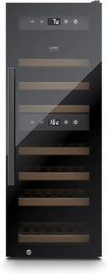 Caso, Vin- og champagnekølere, WineExclusive 38 Smart - Design Vin Køleskab, op til 38 flasker - To separate, Sort, 310 mm