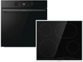 Gorenje BPS6737E04DBG ECT643BX, Komfursæt, Dark Pepper Set PCD - ovn + glas keramik kogetop selv- tilstrækkeligt, Sort, 04DB, 60 cm, 77 l