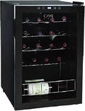 Cave Vinum, Hjem Brewing & Winemaking, 18 flasker kompressor 4 ° C til 18 ° C, Sort