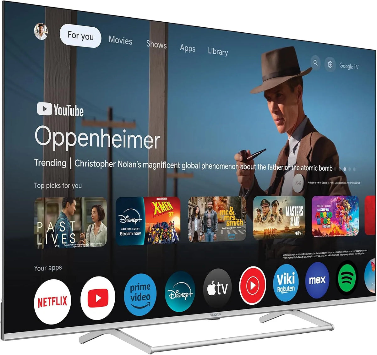 STRONG SRT55UG8773C, TV'er, Stærk - 4K QLED ULTRA HD TV, Sort, 4K, QLED, 55 ', 65'