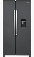 HEINNER HSBS-HM529NFINVDGWDE, Køle-/fryseskabe, Side- by- Side Køleskab 529 L - Total No Frost, Inverter Compressor, Sølv, 529 L