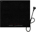STARCHARTS, Kogeplader, Induktion kogeplader 4 kogezoner Bygge- i 3600W med stik, Sort, 3600W