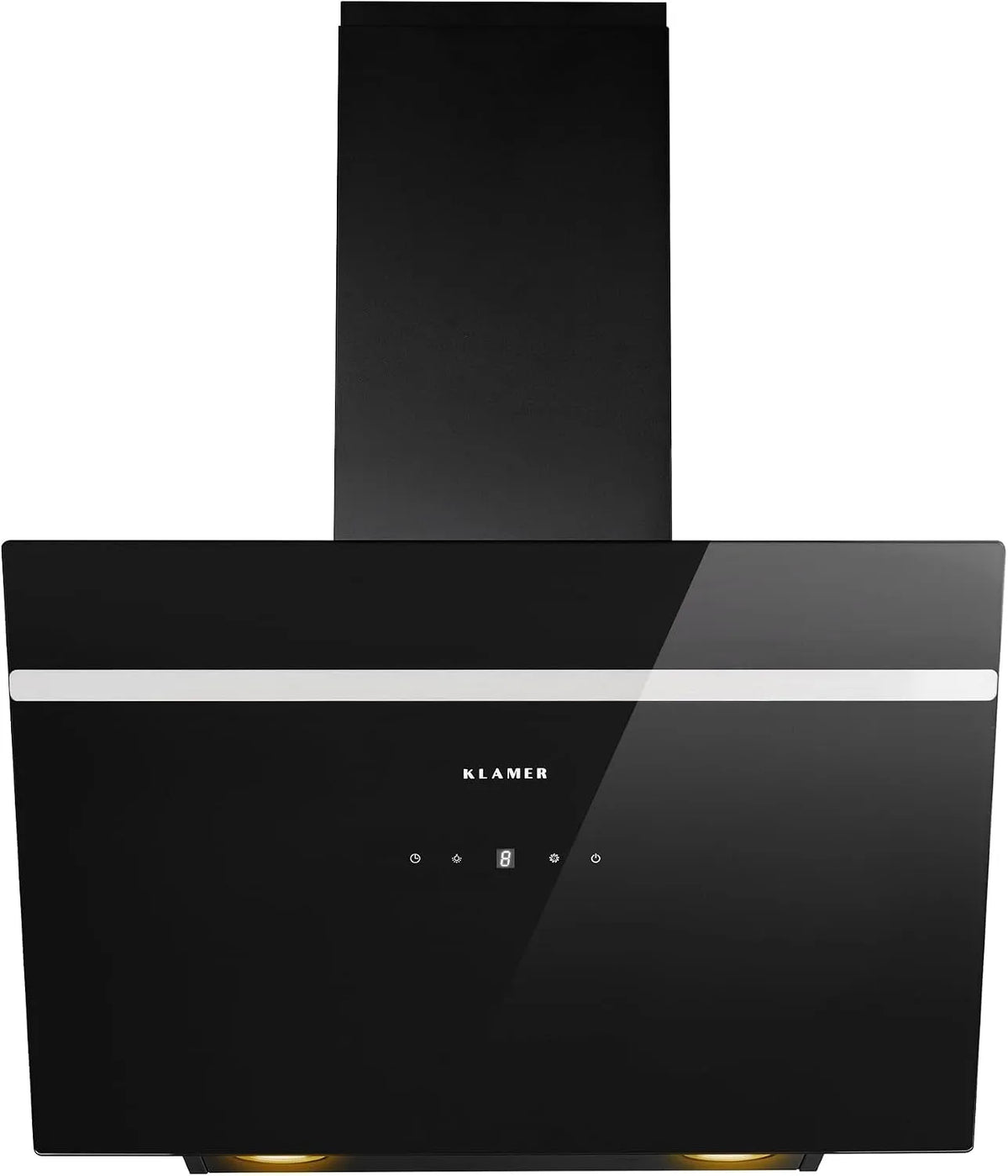 KLAMER, Væghængte emhætter, hovedkvarteret 60 cm sort, 610 m3 / h, stille fra 41 dB, Sort, 60 cm, 41 dB, 3 v, 60 dB