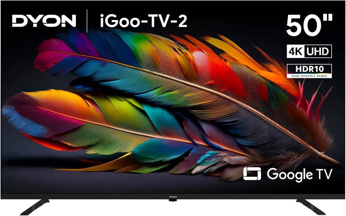 DYON 50U-2 HDR10, TV'er, iGoo- TV 50 tommer 4K UHD Smart TV med, Sort, 4K, 840 x 2, 126 cm, 2.4 G