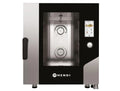 HENDI 400V/11 GN1/1, Ovne, 4kW Combi spjæld, Touch, for 7x GN1 / 1 ark, 500 programmerbare indstillinger, Sølv, 4kW, 400V, 11 G, 11