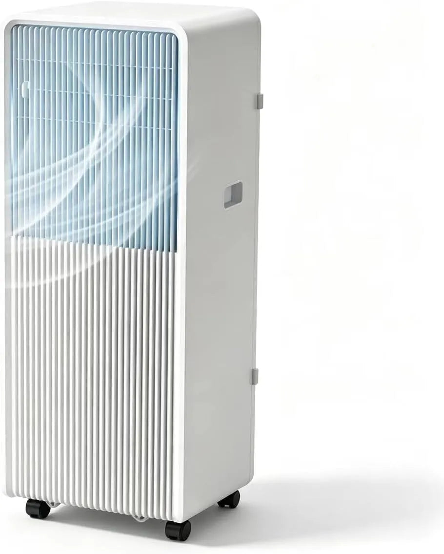 Generisch, Mobile klimaanlæg, Bærbar aircondition, 14000 BTU til 250 m2, med fjernbetjening, affugter og, Hvid, 14000 BTU, 48 dB, 10.000 BTU