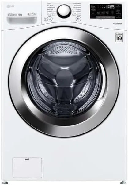 LG F51P12WH, Vaskemaskiner, vaskemaskine frontlæsser, 15 kg, 127 l, Hvid, 12W