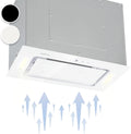 Klarstein, Væghængte emhætter, Clearstone Hector range hætte bygning-i hætte - område hætte, understruktur, Hvid, 52 cm, 190 w, 50 cm, 27, 5 cm