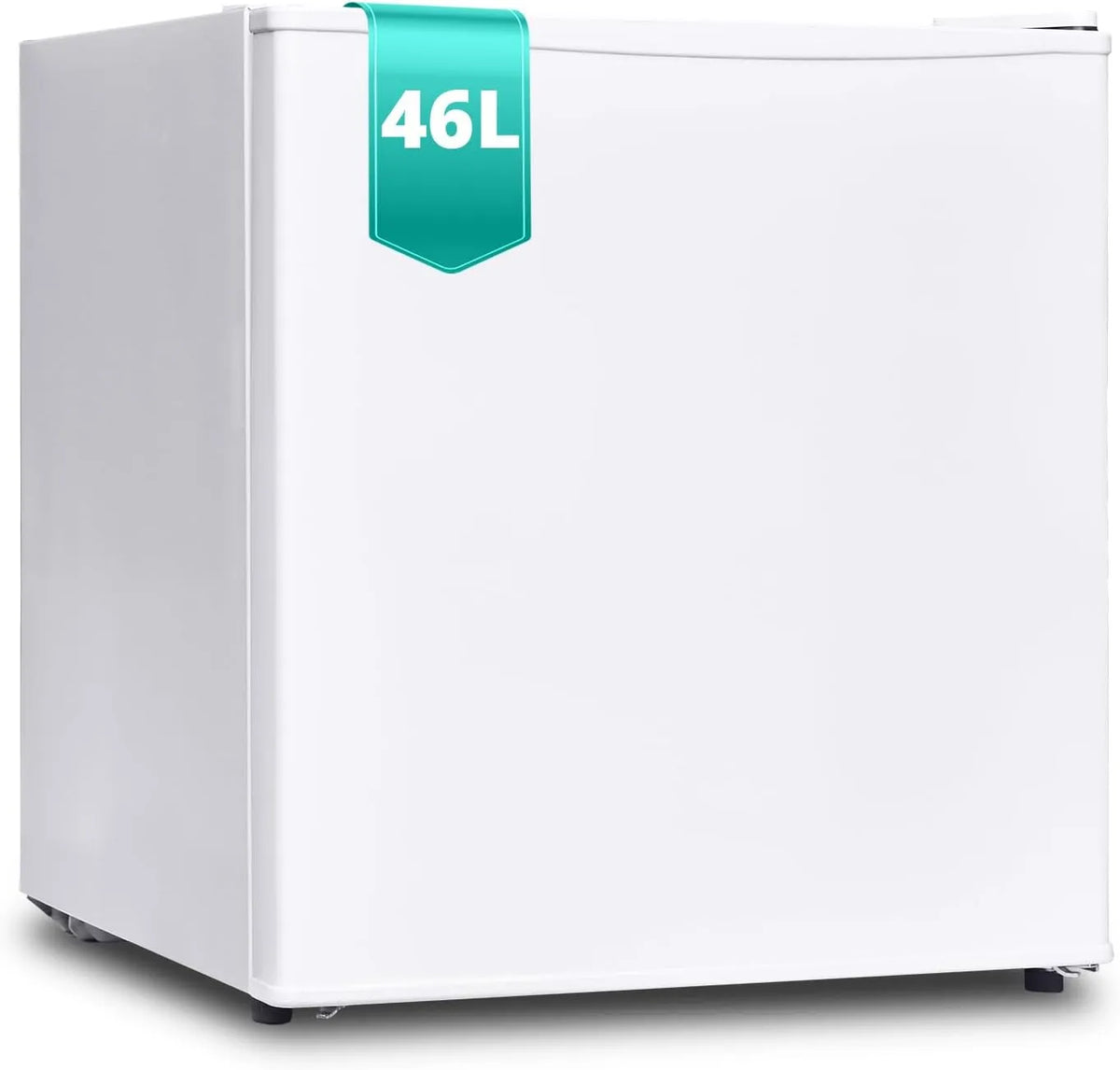 SMETA 6-Stufen 6-trins, Minikøleskabe, 46L Minikøleskab, Lille Køleskab Leiser 39dB, Drikkevarekøleskab termostat 0-10 °, Hvid, 46L, 39dB, 45 cm