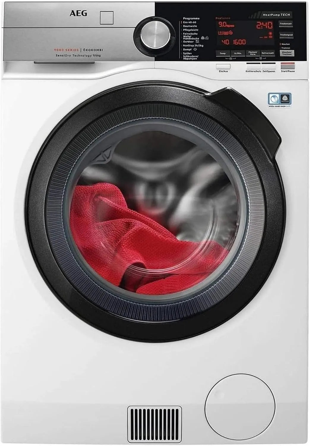 AEG LR7A70690, Vaskemaskiner, vaskemaskine, ProSteam - opdateringsfunktion, 9, 0 kg, rolige, automatisk mængde, Hvid, 7000 v, 2 l, 9W