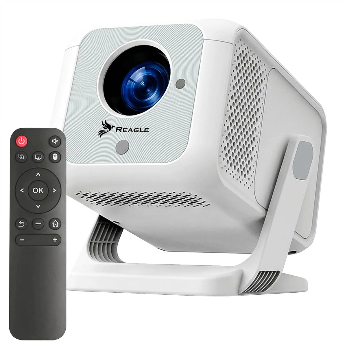 Reagle R-MOVIELUM-P31 1080p, Projektorer, R- MOVIELUM- P31 Beamer Fuld HD 4K Upskalering, 420 ANSI LED projektor Portable, Sort, 4K, 130 inch