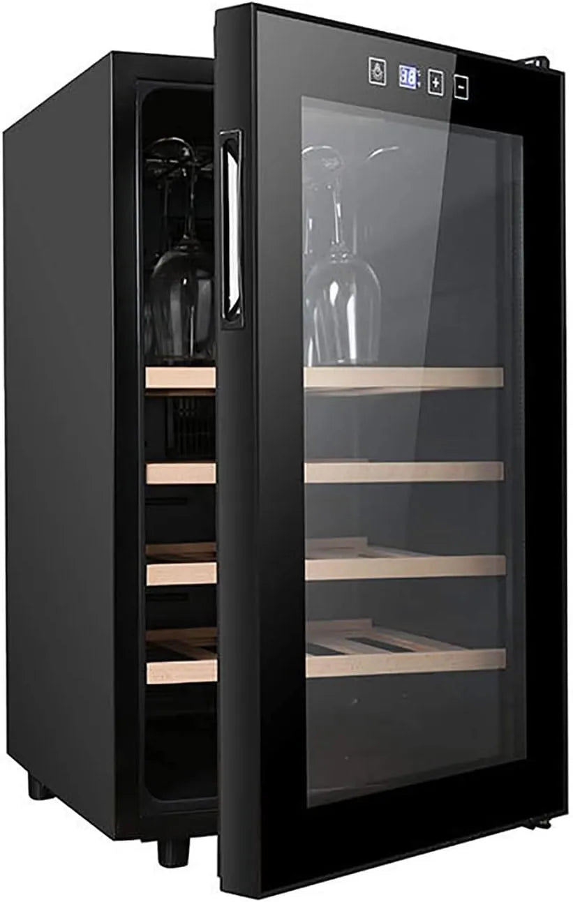 IUBGFTO, Barkøleskabe, Vin køler Vin Køleskab med to zoner Bygge-i eller Freestanding Design Hurtig og, Sort