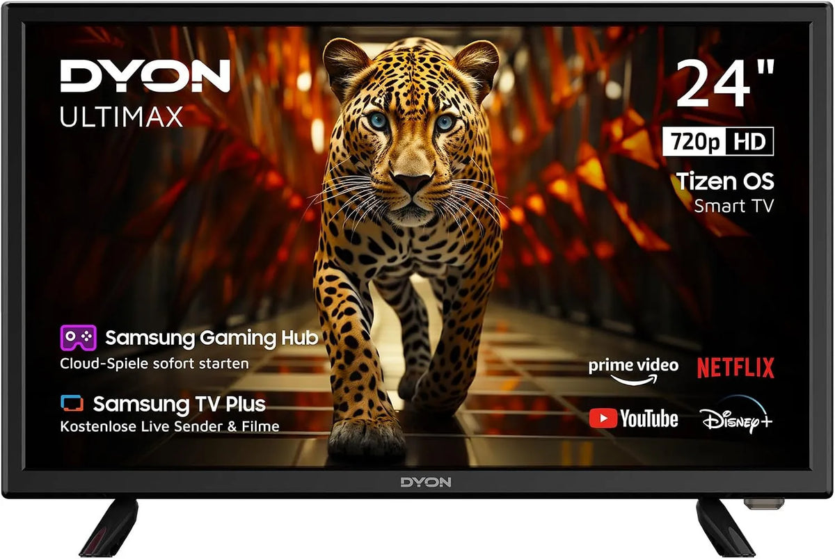 DYON 24H-TI-W, Bærbare TV'er, ULTIMAX 24H- TI- W 24- tommer HD Smart TV, Sort, 60 Hz, 3V, 24 ', 60 cm