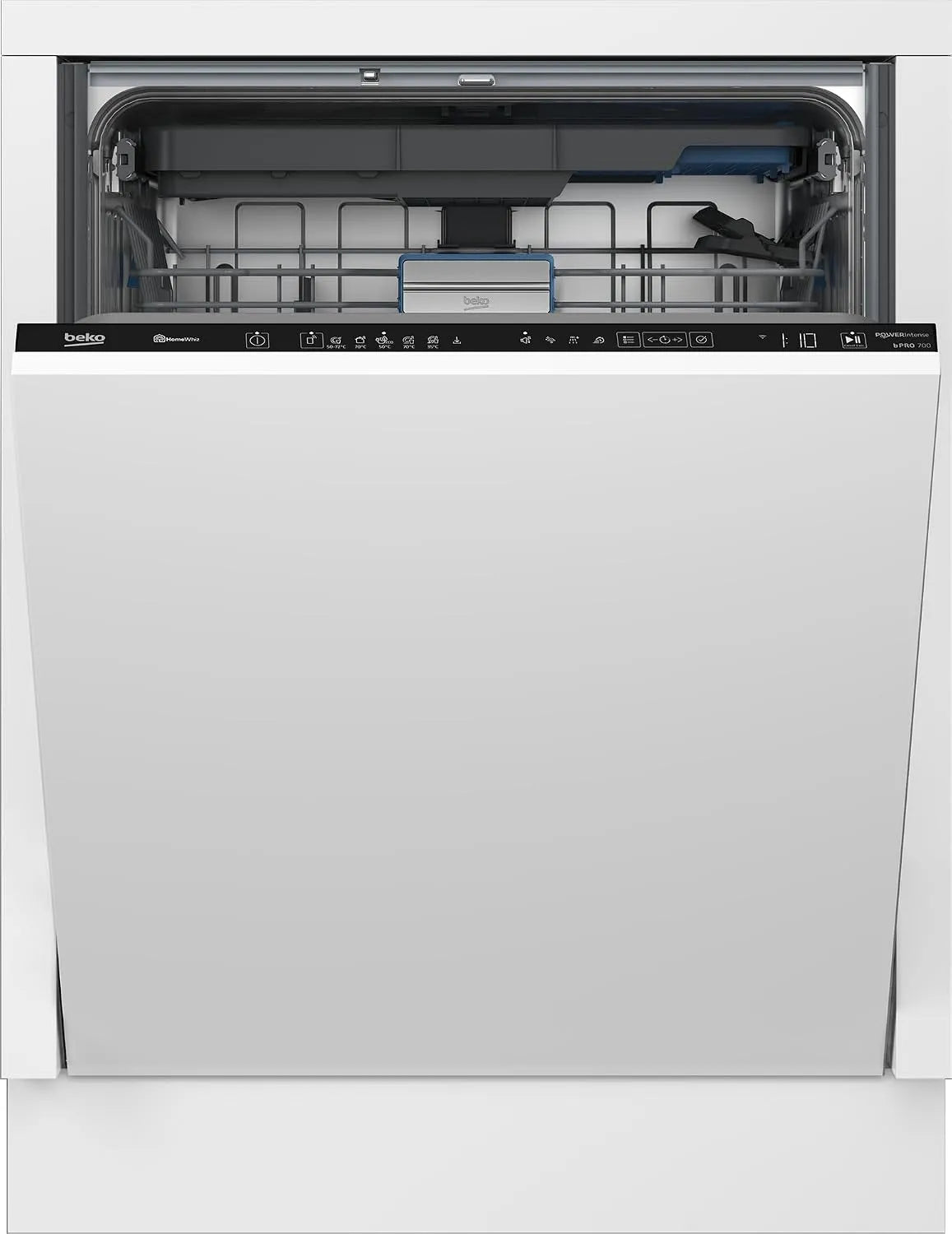Beko BDIN36561P, Opvaskemaskiner, 60 cm, build- in opvaskemaskine 60 cm, 15 tailor- made indstillinger, tidskode, Hvid