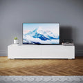 SONNI, TV-borde og lowboards, Lowboard, 160x40x30cm, Hængende / stående, med 2 Foldedørskasse, Hvid, 160x35x30cm, 240 mm