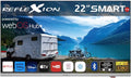 REFLEXION LDDX22IBT LDX22IBT, TV'er, Refleksion Smart LED-tv, LG webOSHub, Frameless campingvogn / mobilhjem / camping, Sort / sølv, 230 V