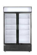 HENDI 230V/510W 1120x585x, Køleskabe til flasker, drikkekøkken med let boks, to- dør, med 8 justerbare hylde bunde, Hvid, 230V, 510W, 643L