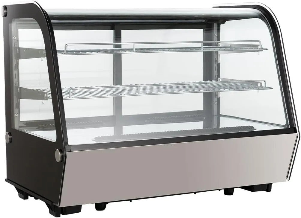 GastroHero KV-160, Kølemontrer, Cooling udstillingsvindue 160 L, buet forrude, Sort, 160 L