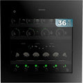 Cecotec, Indbyggede vinkøleskabe, vin køleskab Bolero GrandSommelier Duo 36000 Touch Matt sort Compressor, 60x60, Sort, 60x60 cm, 22 g