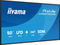 iiyama RS-232c LH5075UHS-B2AG, Indehavere af mobilkøretøjer, Prolite LH5075UHS- B2AG 125, 7cm 49, 5 'Digital Signage skærm VA LED 4K UHD HDMI, Sort