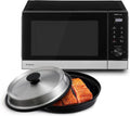 Panasonic NN-GD38QSEPG, Mikrobølgeovne med grill, NN- 29L Grill Mikrobølgeovn med Steam + Pot, 1000 W, Automatisk optøning, Sort / sølv