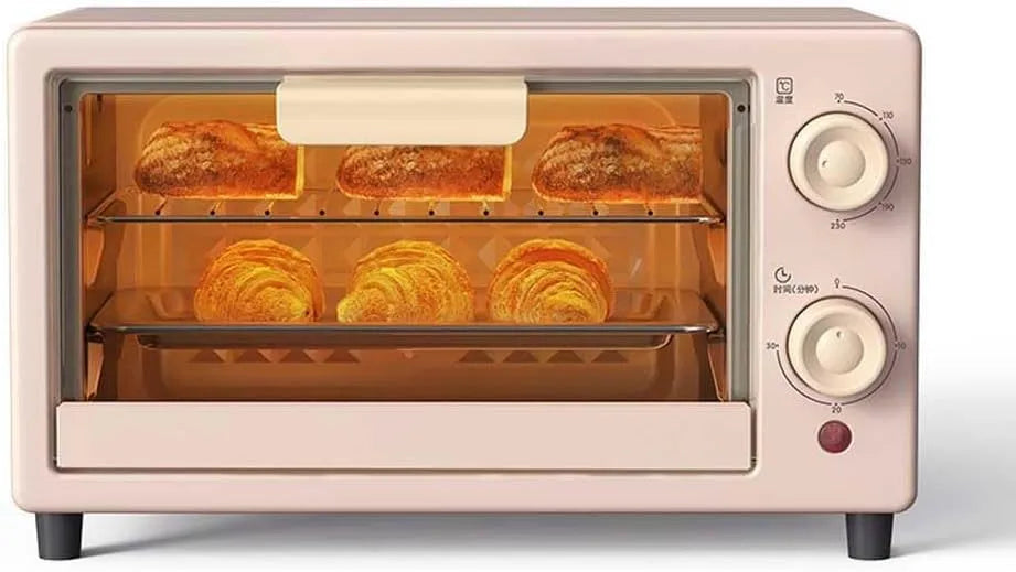 SiMbae, Miniovne, Mini ovn, Air Fryer brødrister, elektrisk, ovn, multifunktionel, bord, Roser, 10 l, 6 inch, 4 v, 700 W