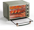 GHJrtHFJ, Miniovne, Bordovn, 40 L, Sort / sølv, 1650W, 220 V, 50 Hz