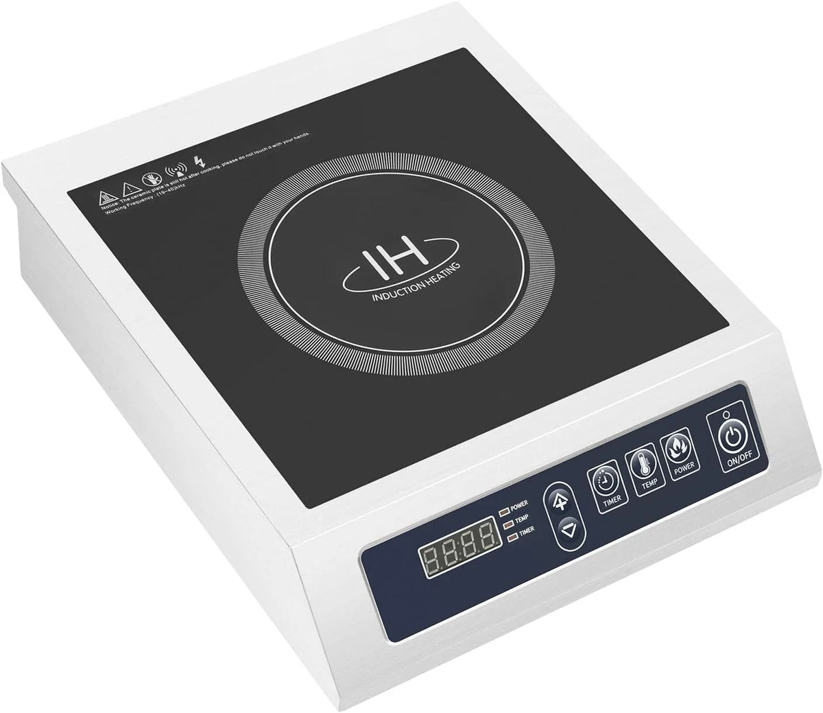 BREXOLP, Kogeplader, One- kogetop induktionsplade 3500W 220V, krystalkontrolpanel med LED skærm, 10, Sort, 3500W, 220V, 11, 81 inch, 240V